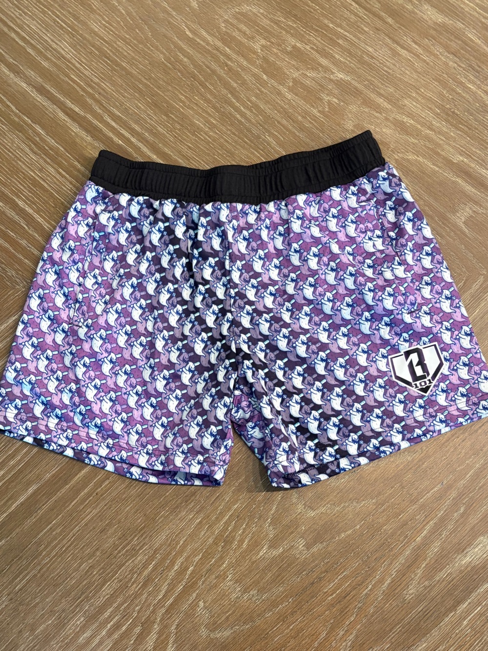 Baseball Lifestyle 101 Spooky Ghost Batting Halloween Shorts